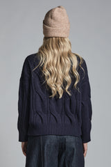 VALERY V NECK IN MIXED WOOL