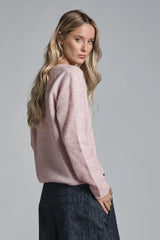 VIDA V NECK IN MIXED ALPACA