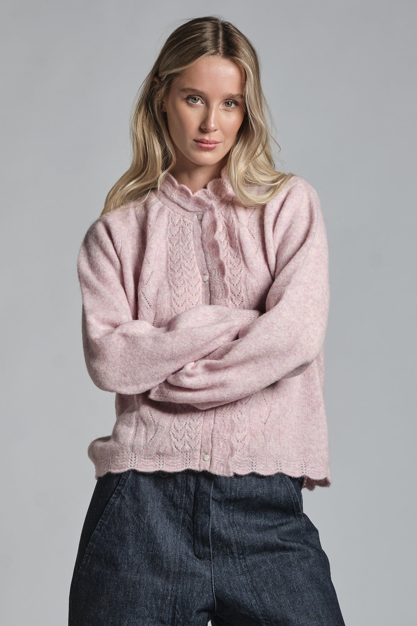LYANA CARDIGAN IN MIXED ALPACA