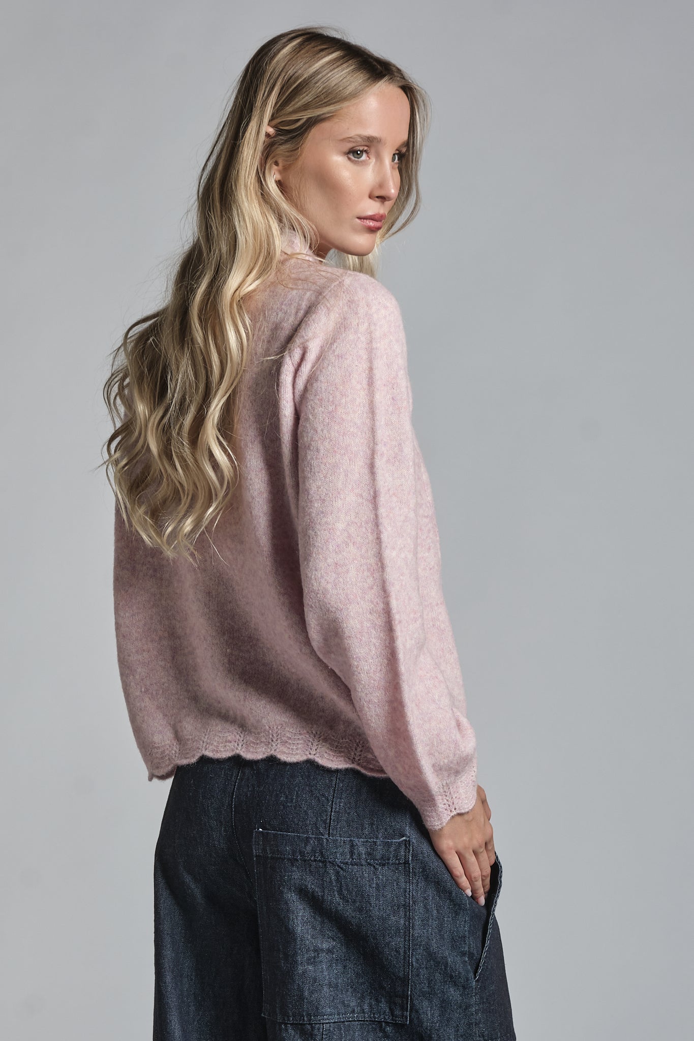 LYANA CARDIGAN IN MIXED ALPACA