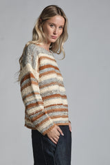 GLORA ROUND NECK IN MIXED WOOL
