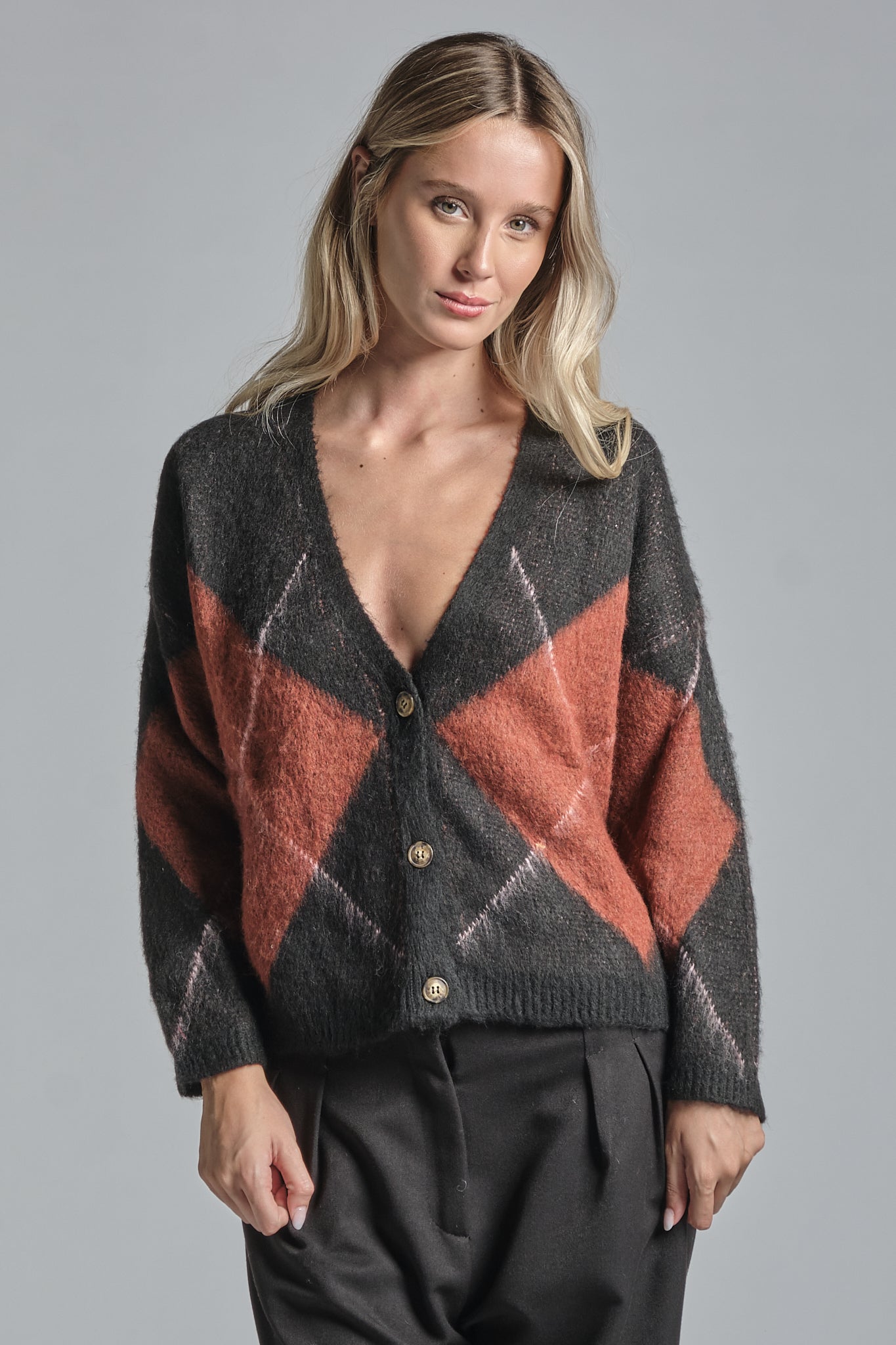 JUAN CARDIGAN IN MIXED WOOL