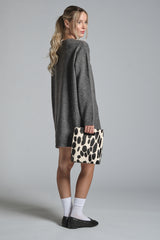 ALY ROUND NECK LONG IN LAMBSWOOL