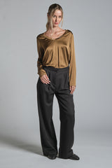 PEACE CHINO LONG IN MIXED VISCOSE