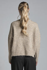 GIANNA BOAT NECK IN MIXED WOOL