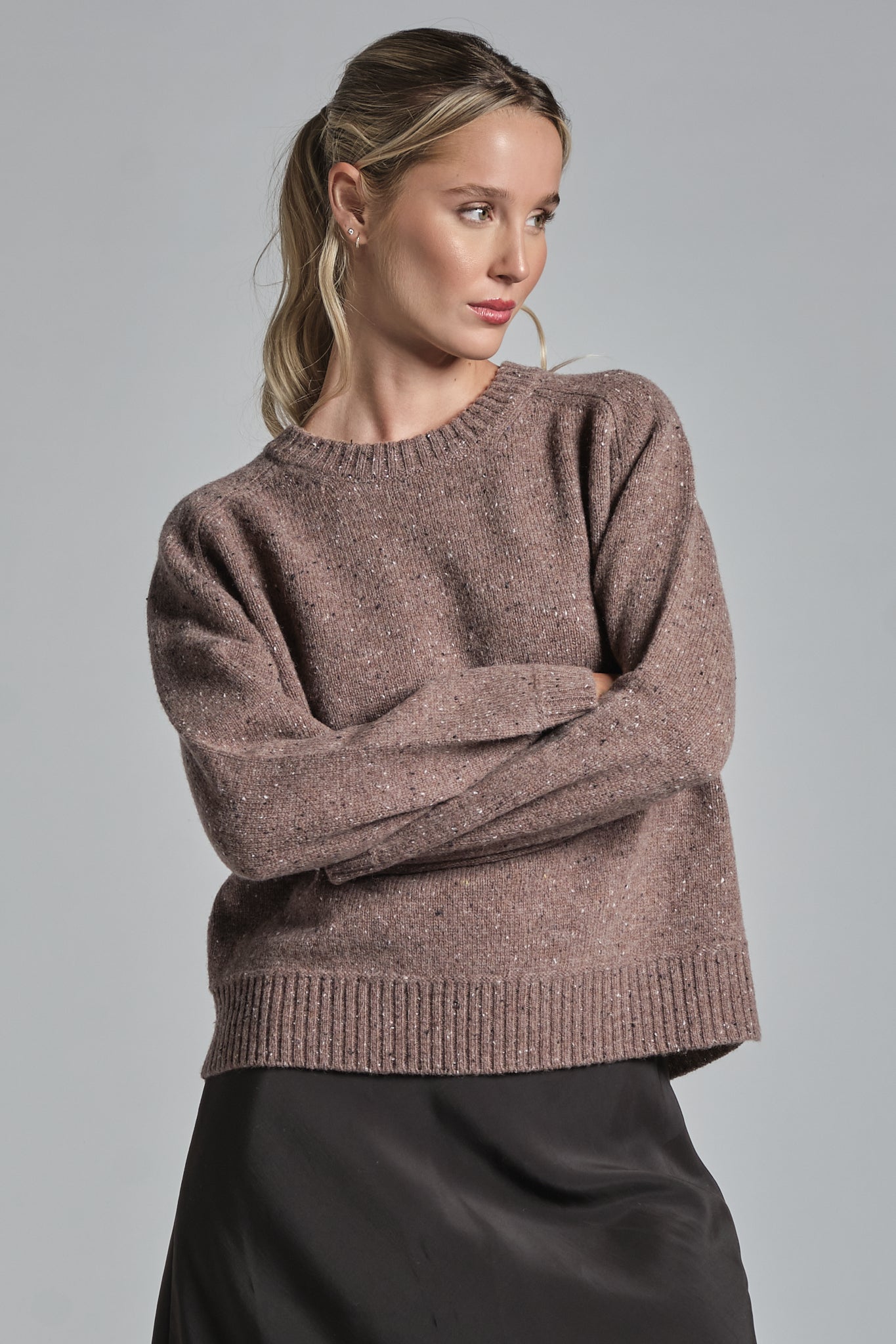 GERY TURTLENECK IN SHELLEY WOOL