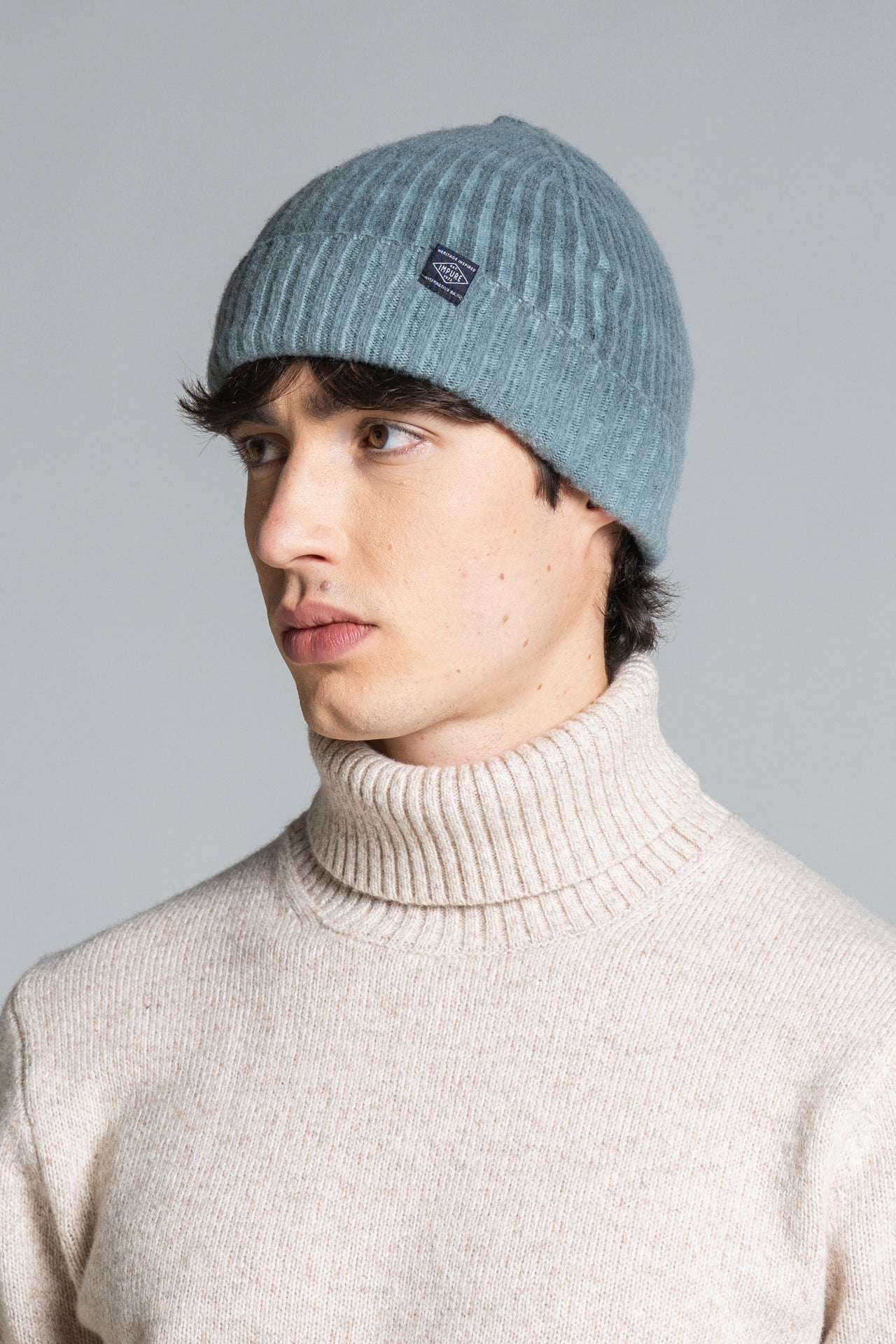 JAMES CAPS IN MIXED WOOL COLD DYED