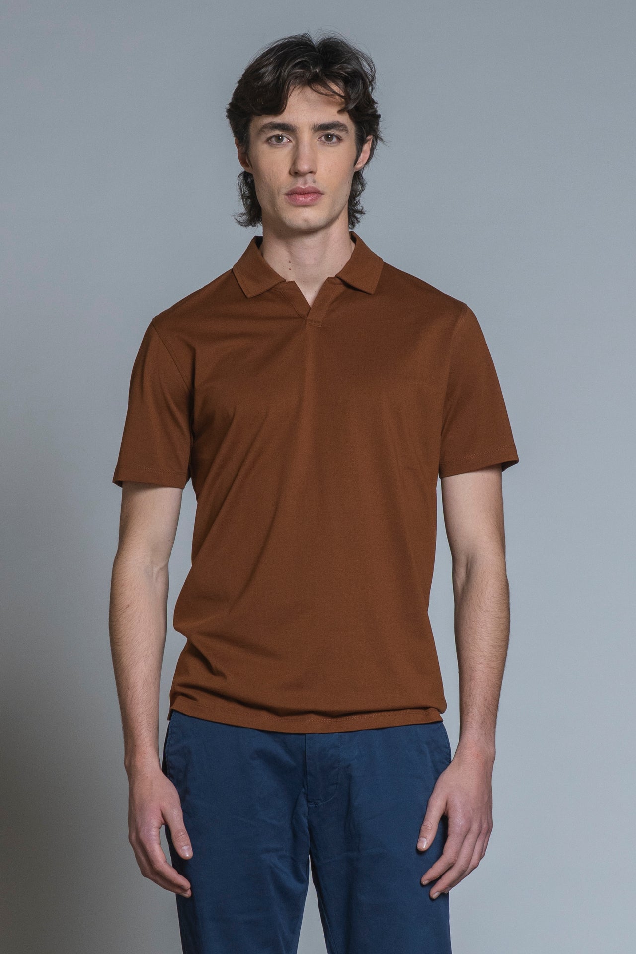 JAMIE POLO SKIPPER MERCERIZED JERSEY
