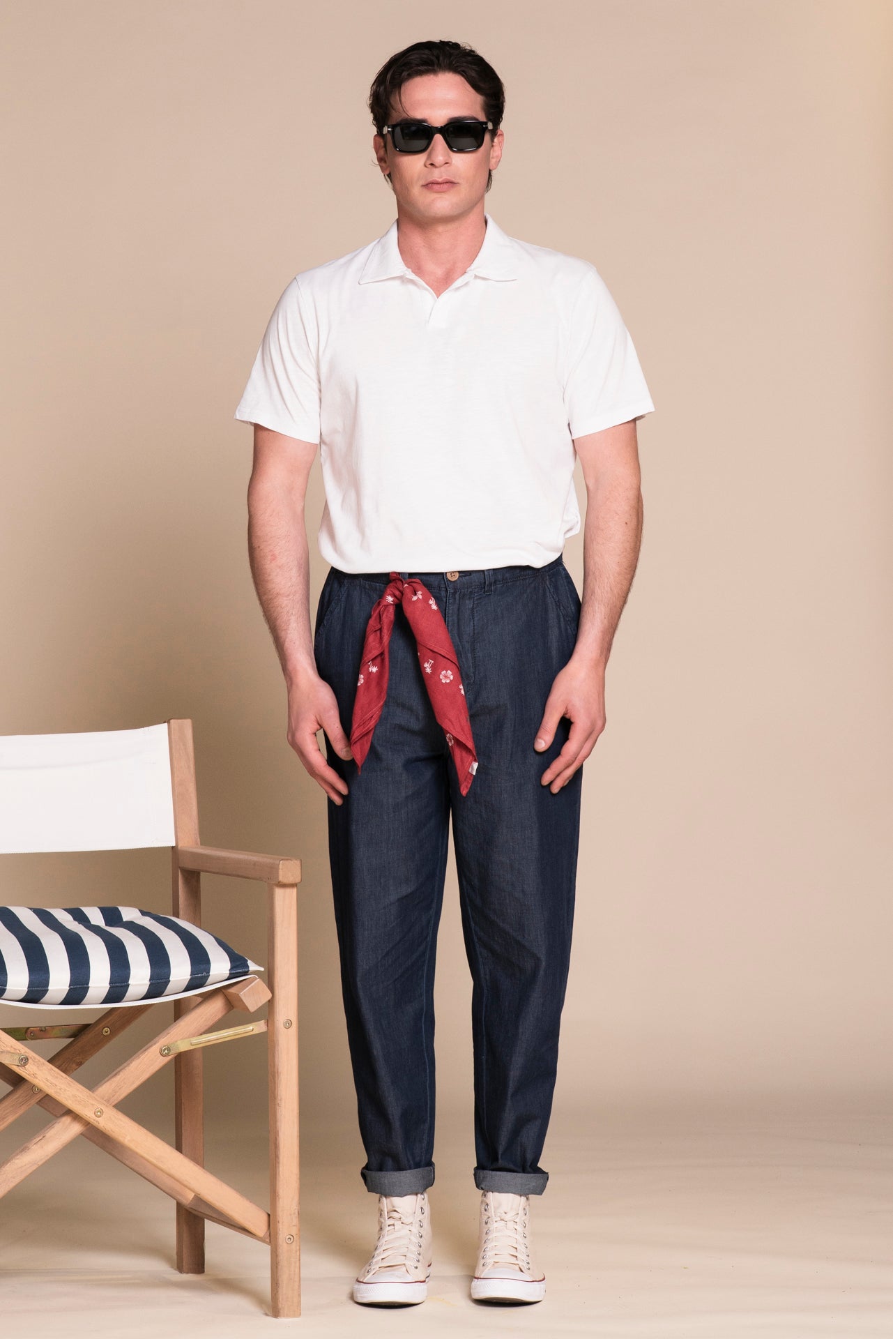 JAMIE POLO SKIPPER IN JERSEY SLUB