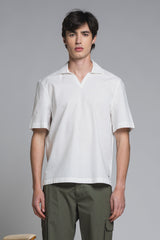 JAMIE POLO SKIPPER IN MIXED LINEN