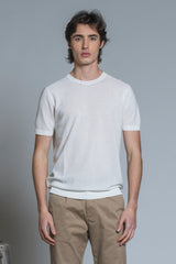 JARED SWEATER ROUND NECK COTTON RICE