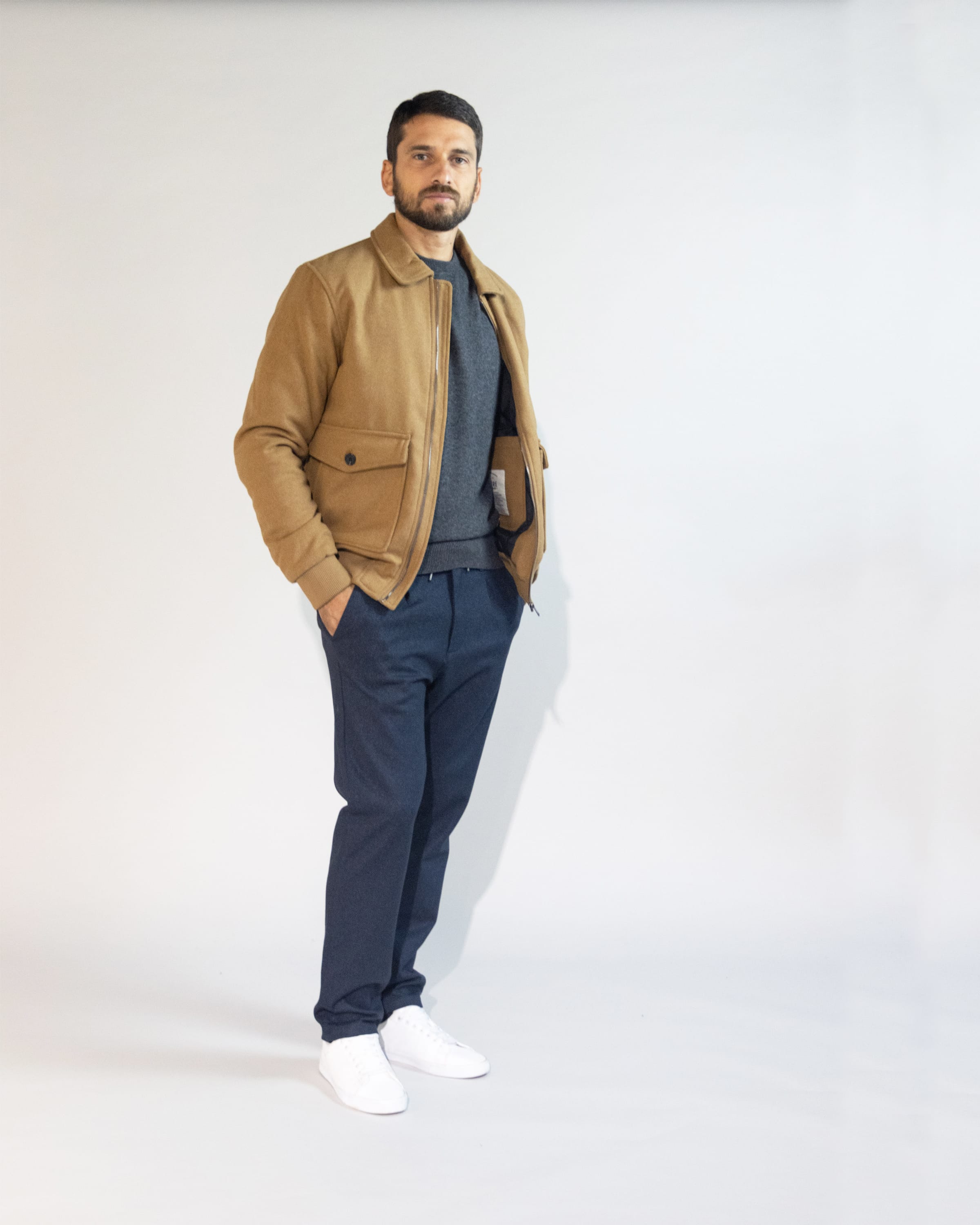 WOOL MIX BOMBER
