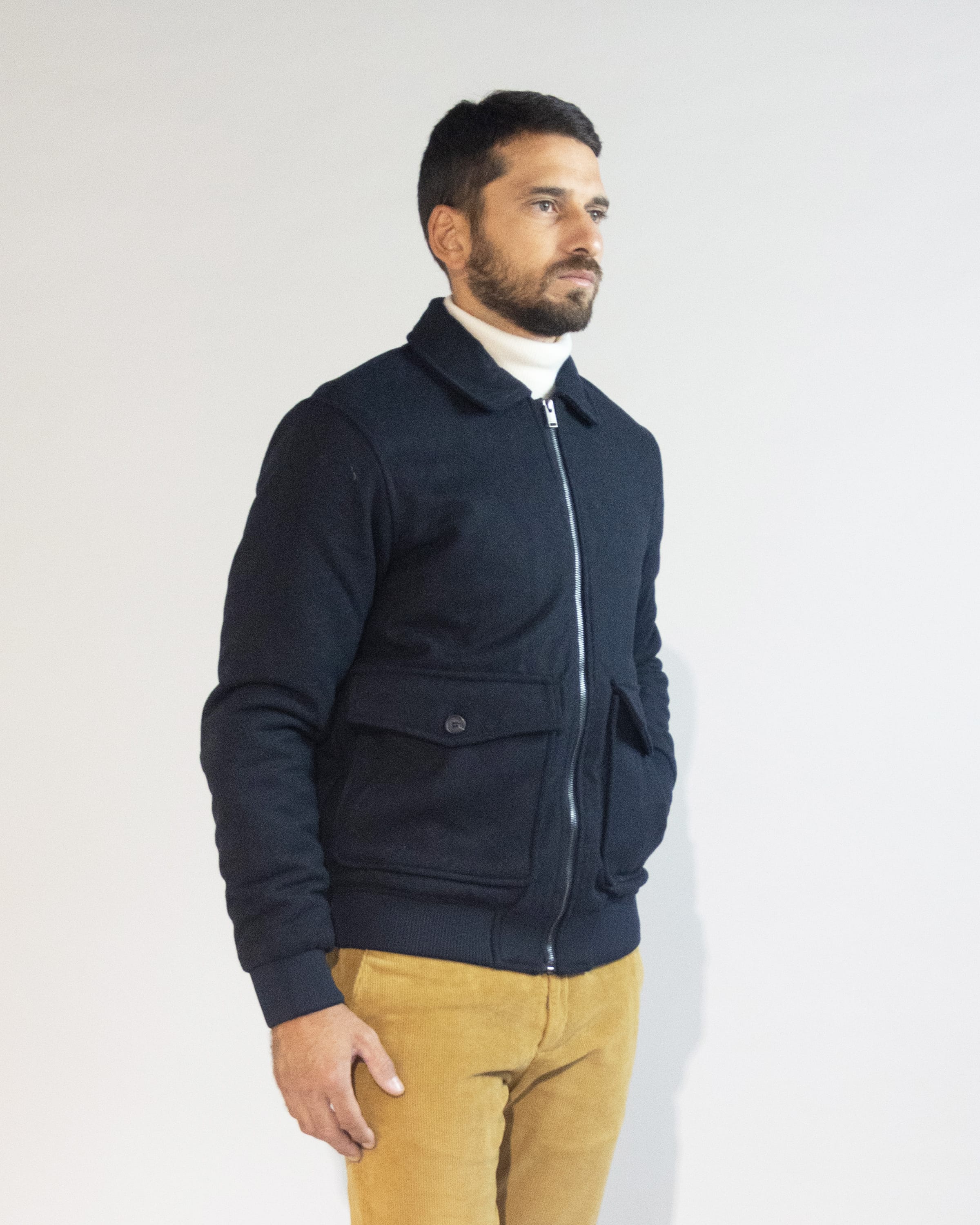 WOOL MIX BOMBER