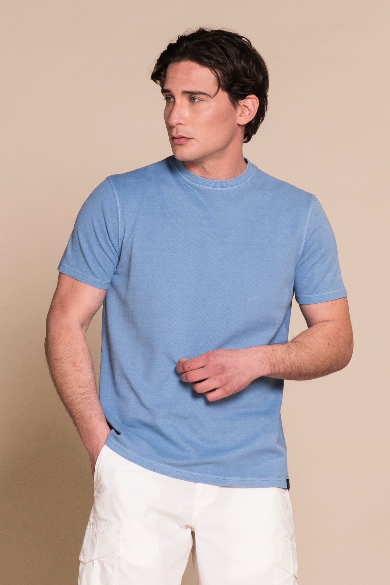 JOSHUA T.SHIRT IN PIQUET