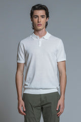 JOYCE SWEATER POLO IN COTTON CREPE
