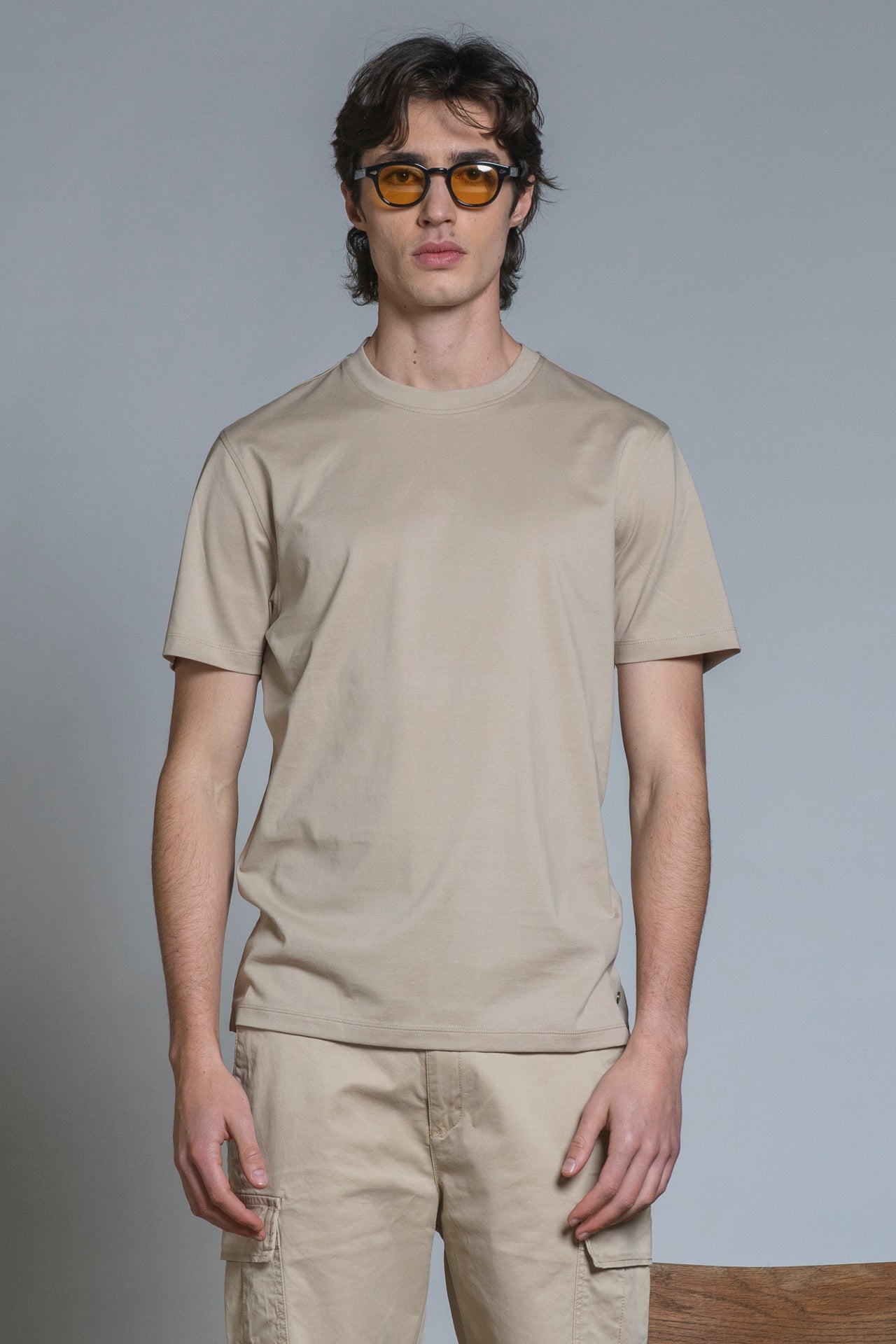 LANCE T-SHIRT IN MERCERIZED COTTON