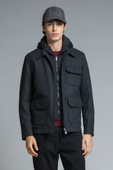 LIAM HOODIE JACKET MIXED WOOL