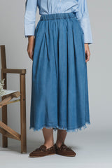 LILLY SKIRT IN CHAMBRAY