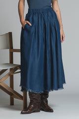 LILLY SKIRT IN CHAMBRAY
