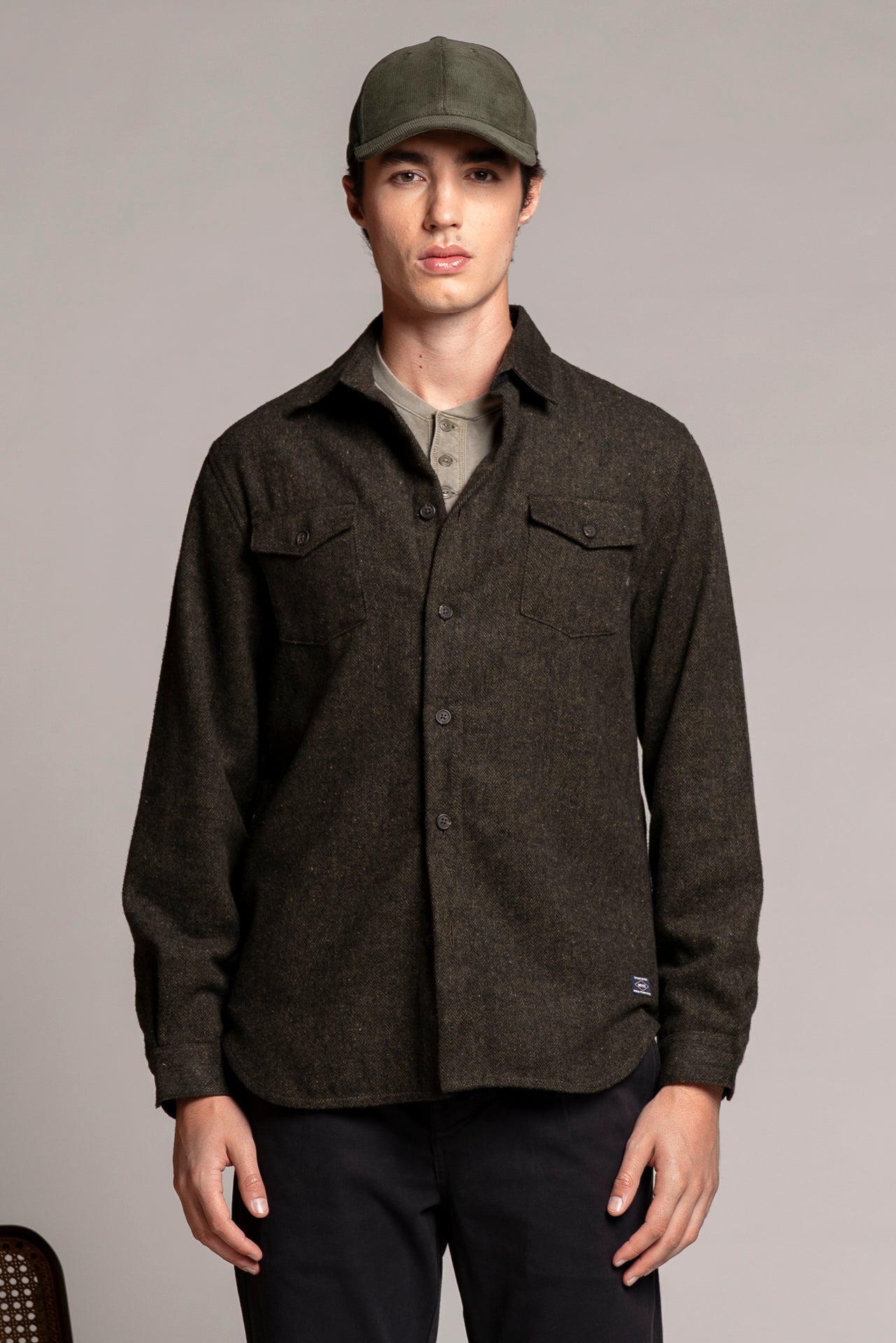 GABRIEL SHIRT HERRINGBONE