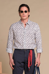 LUIS ITALIAN COLLAR IN COTTON SLUB