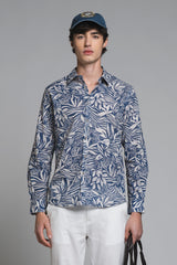 LUIS SHIRT ITALIAN COLLAR IN COTTON