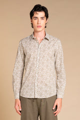 LUIS ITALIAN COLLAR IN COTTON SLUB