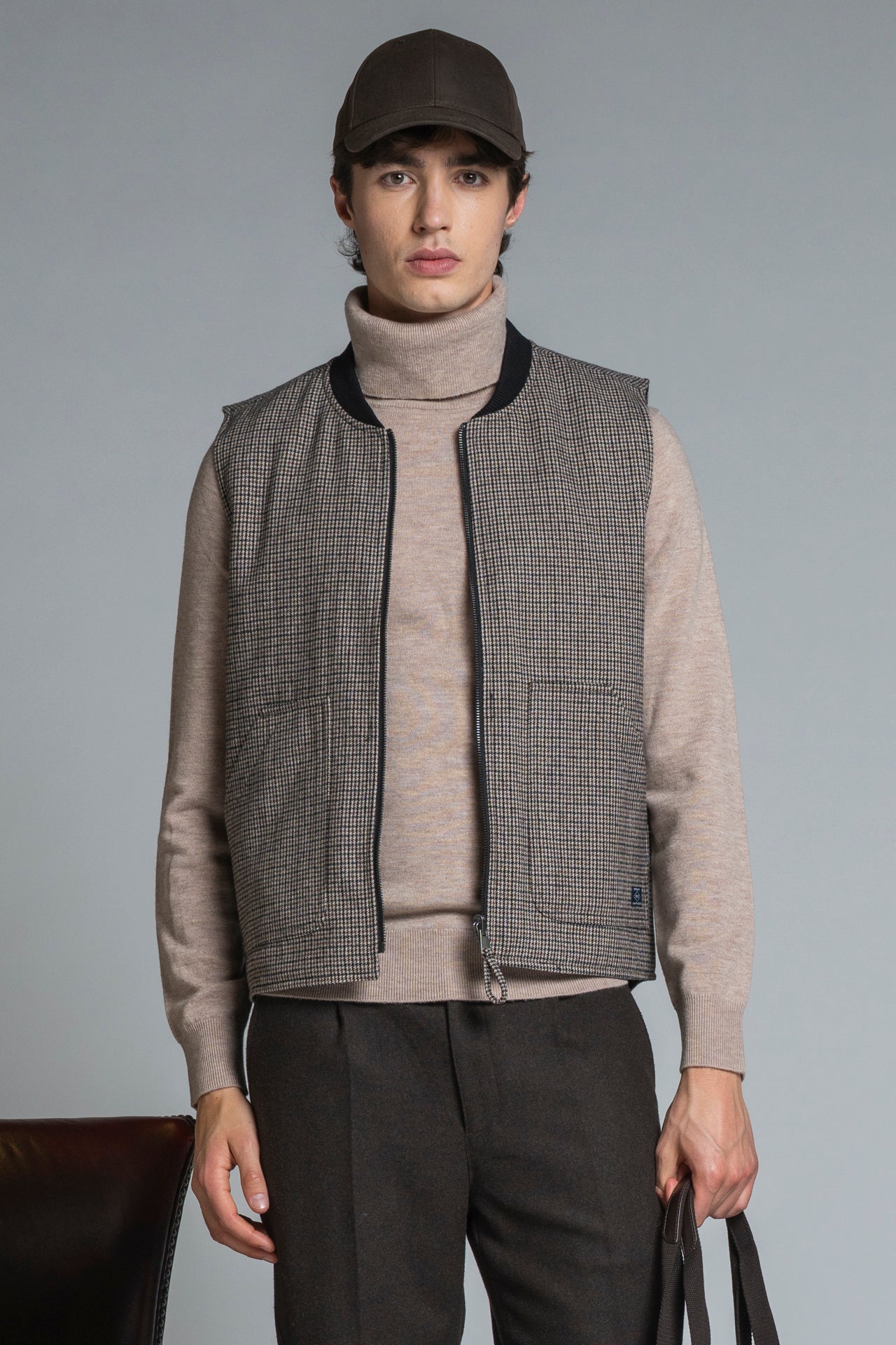 MARTIN GILET IN MIXED WOOL