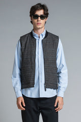 MARTIN GILET IN MIXED WOOL