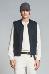 MARTIN GILET IN MIXED WOOL