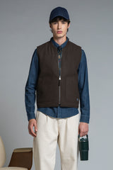 MARTIN GILET IN MIXED WOOL