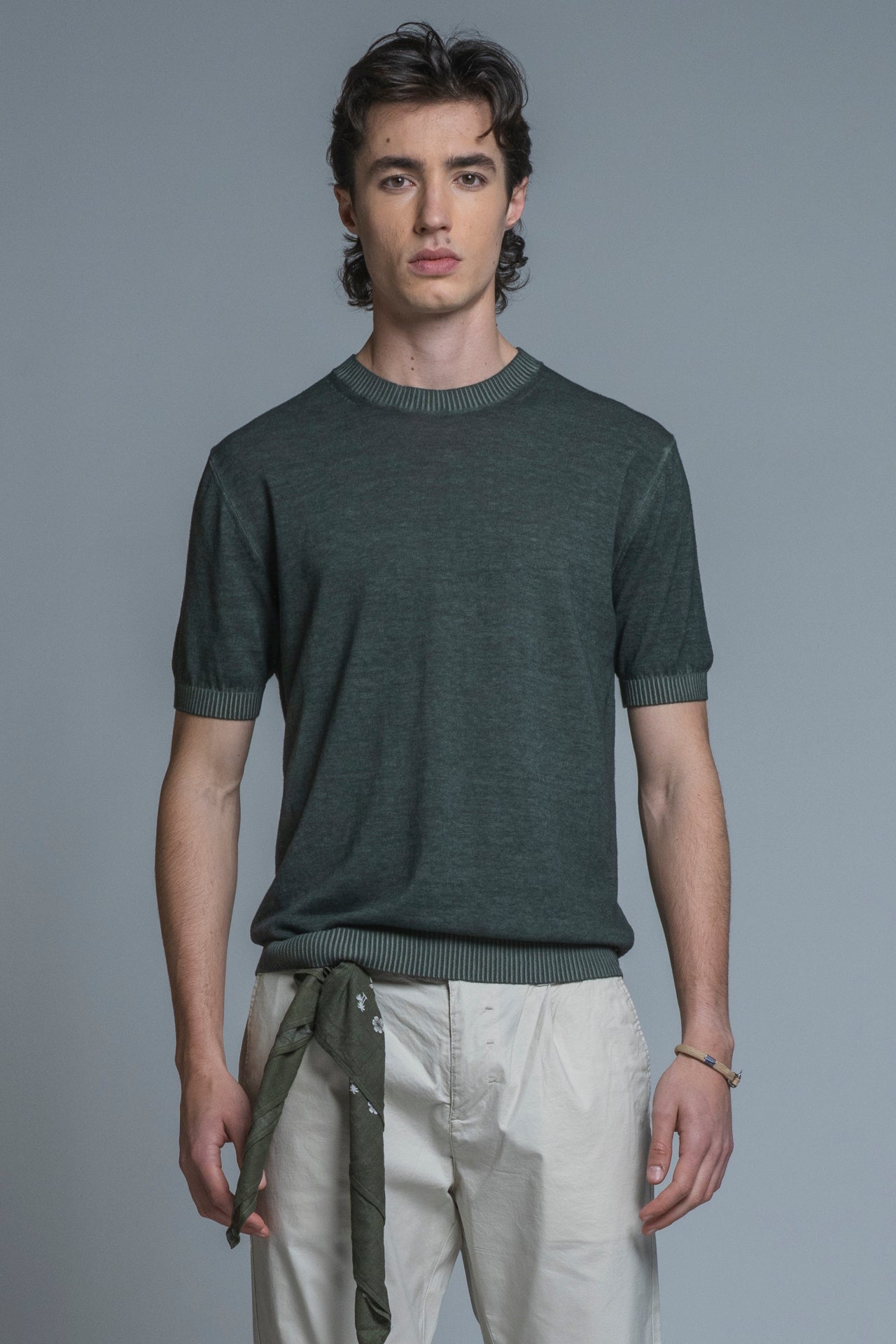 MERCER SWEATER IN COTTON COLD DYED