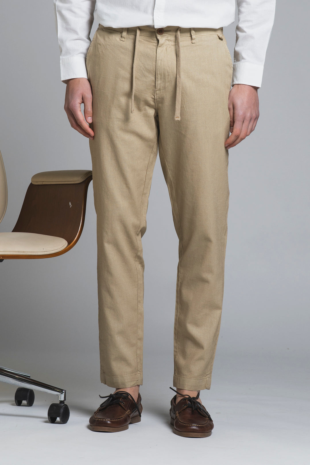 MILES CHINO LONG MIXED LINEN
