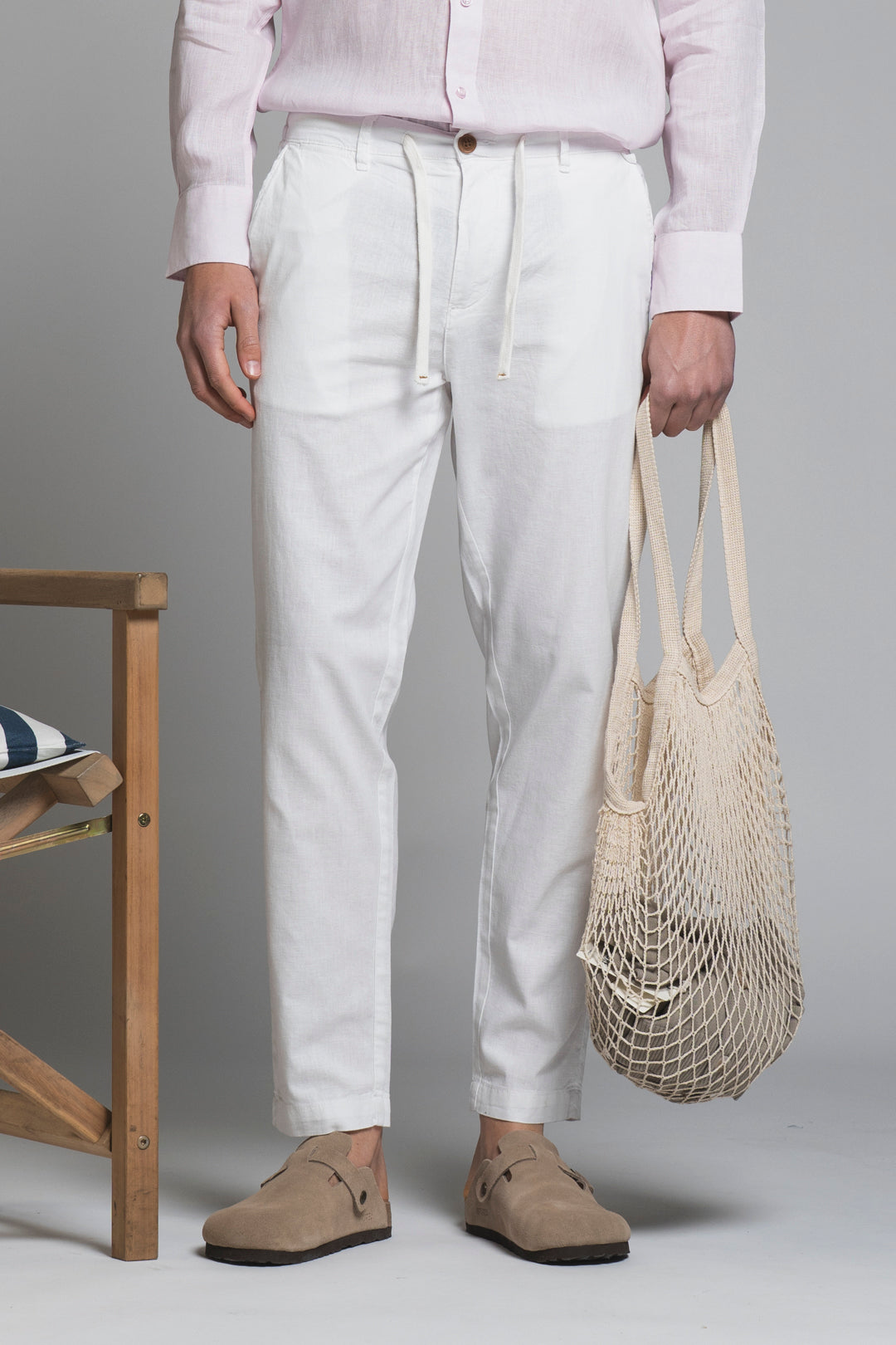 MILES CHINO LONG MIXED LINEN