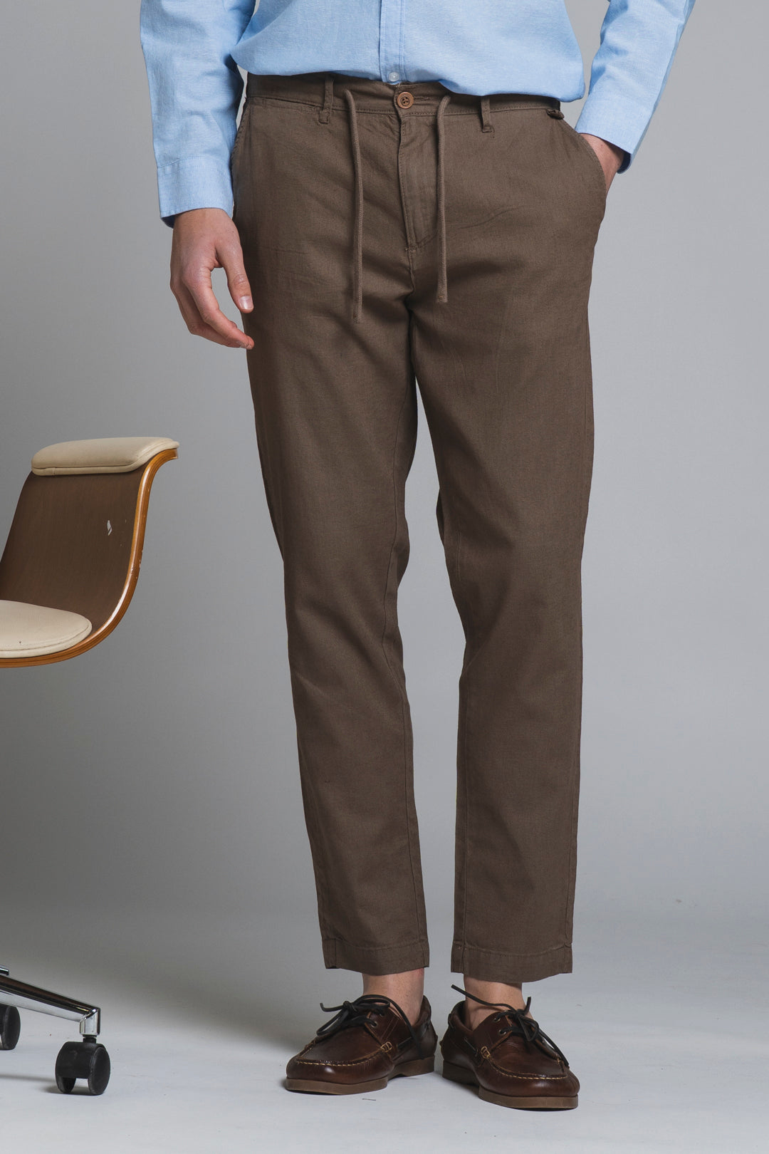 MILES CHINO LONG MIXED LINEN