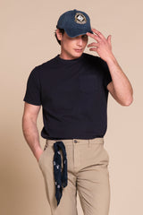 MORRIS T.SHIRT IN PIQUET CON TASCHINO