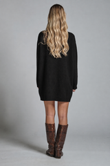 ALY ROUND NECK LONG IN LAMBSWOOL