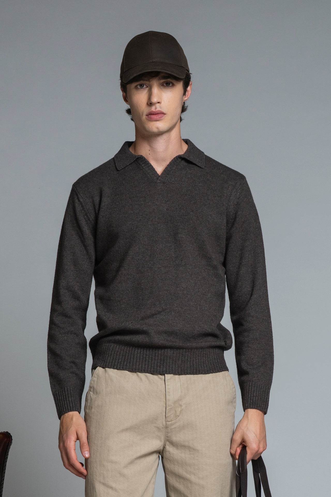 NEIL POLO SKIPPER IN LAMBSWOOL