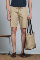 NILS CHINO SHORT IN MIXED LINEN