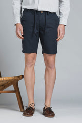 NILS CHINO SHORT IN MIXED LINEN