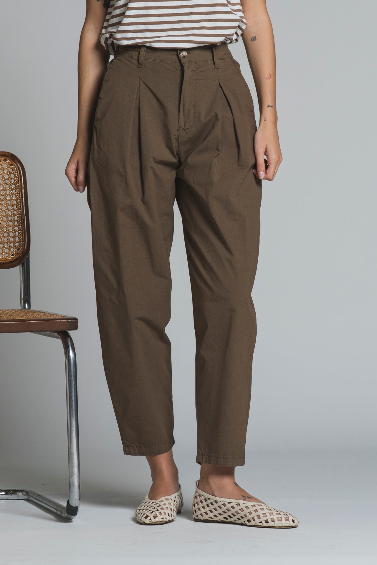 PAOLA CHINO LONG IN POPELINE STRETCH