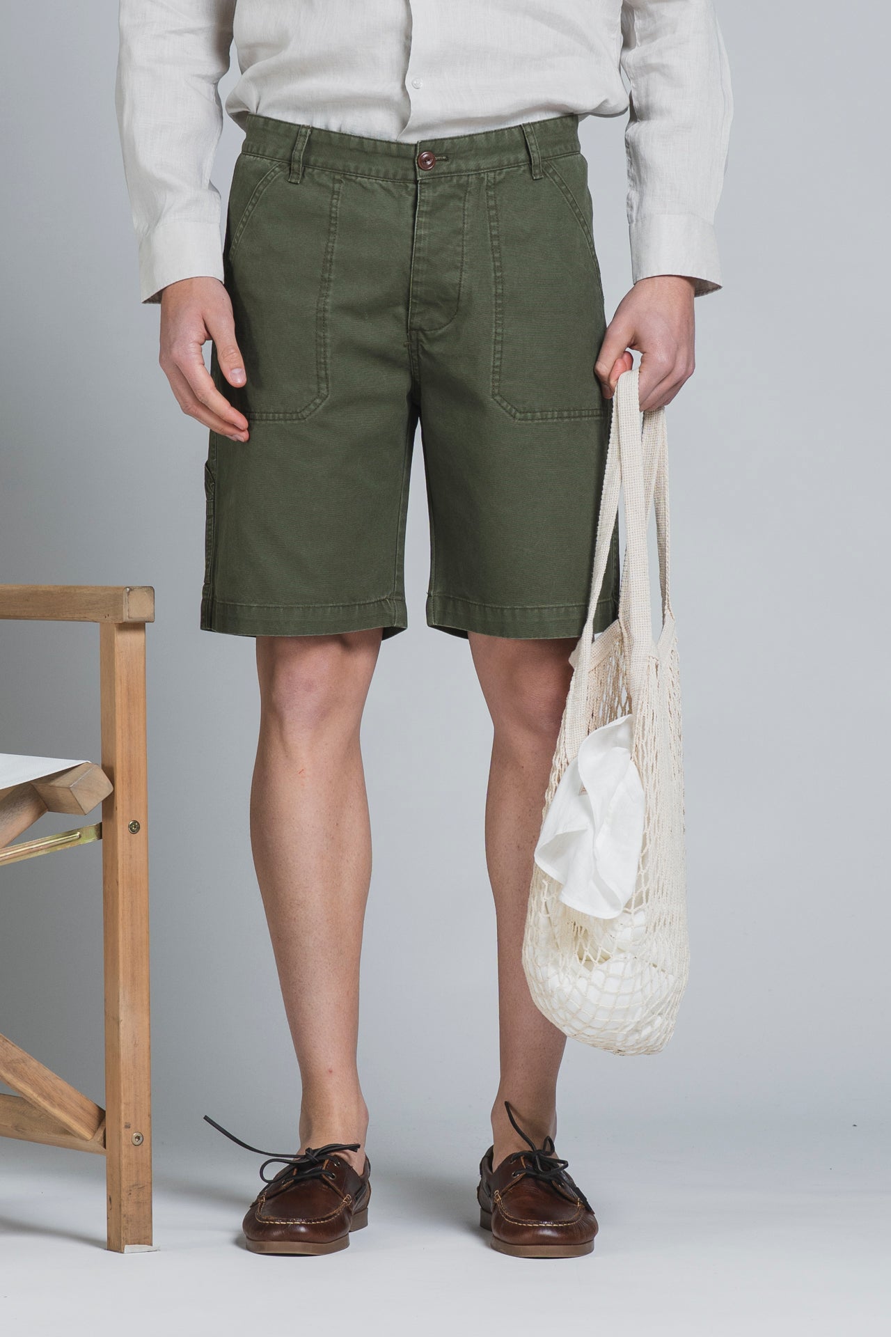 PIERRE CHINO SHORT WOK IN CANVAS