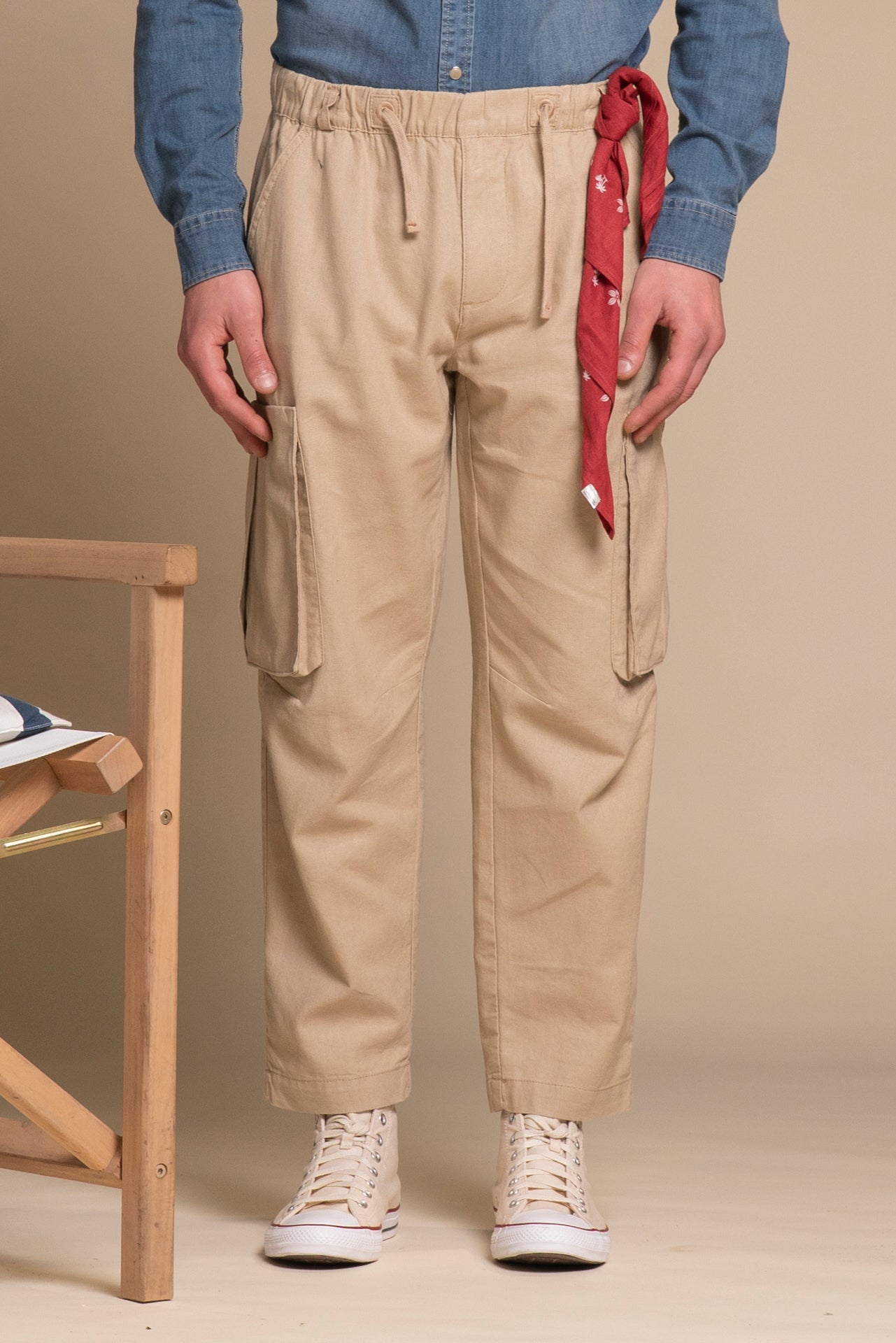 RAMON CARGO LONG MIXED LINEN