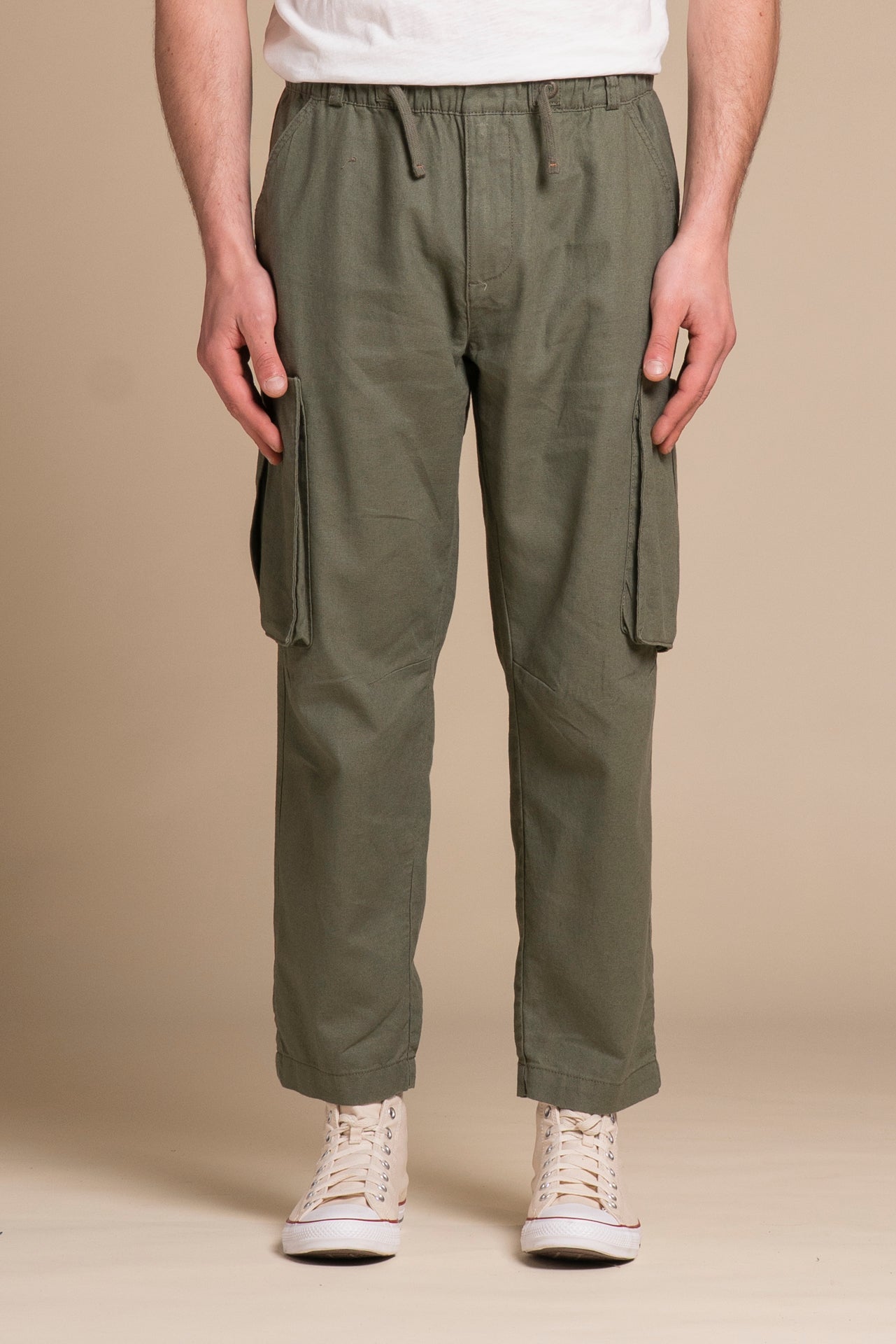 RAMON CARGO LONG MIXED LINEN