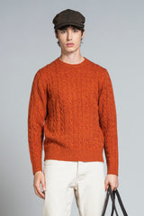 REED ROUND NECK  BRAID IN MOULINE'