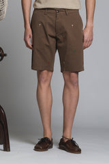 REY TROPIC CHINO SHORT EMBROIDERY