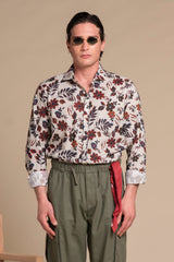 RILEY FRENCH COLLAR IN MIXED LINEN