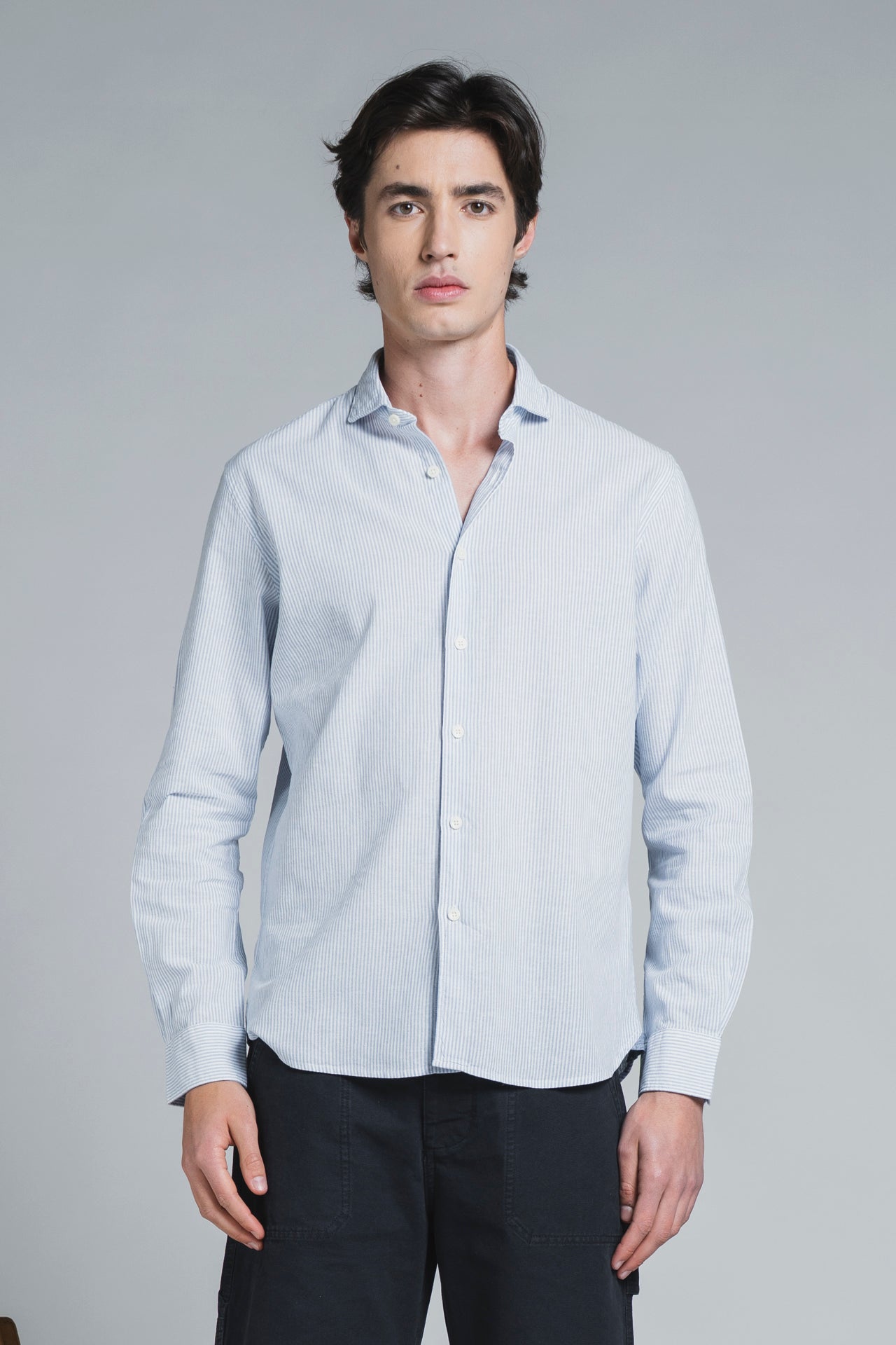 RILEY COLLAR FRENCH MIXED LINEN