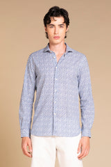 RILEY FRENCH COLLAR IN MIXED LINEN
