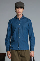 RILEY COLLAR FRENCH IN DENIM